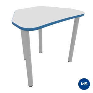 Tavolo Pino Trapezio 4 Gambe in Melaminico con Piedini -...