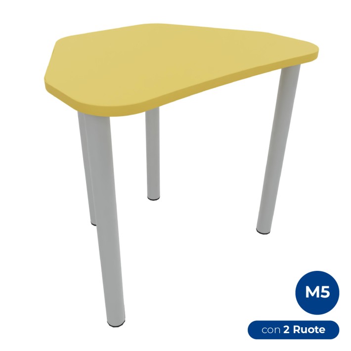 Tavolo Pino Trapezio 4 Gambe in Melaminico con...