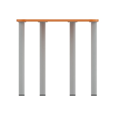 Tavolo Pino Trapezio 4 Gambe in Melaminico con 2 Ruote - Dimensioni 75,5 x 58,5 x 71 cm -...