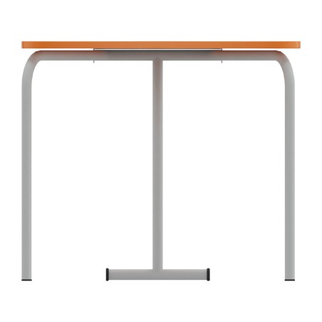 Tavolo Pino RB a Spicchio di Cerchio - Dimensioni 83x55,5x76cm (M6) - Colore Arancione Bordo...