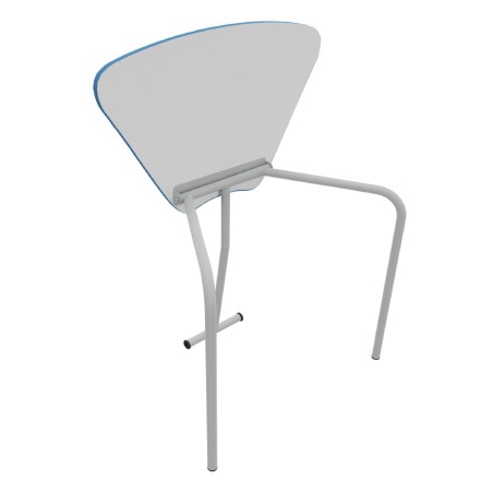 Tavolo Pino RB a Spicchio di Cerchio - Dimensioni 83x55,5x76 cm (M6) - Colore Bianco Bordo...