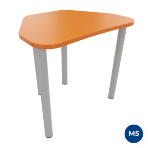 Tavolo Pino Trapezio 4 Gambe in Melaminico con Piedini -...