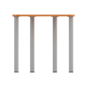 Tavolo Pino Trapezio 4 Gambe in Melaminico con Piedini -... 2