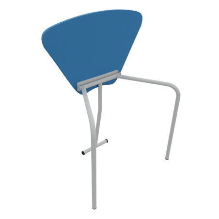 Tavolo Pino RB a Spicchio di Cerchio - Dimensioni 83x55,5x72 cm (M5) - Colore Blu Bordo Blu...