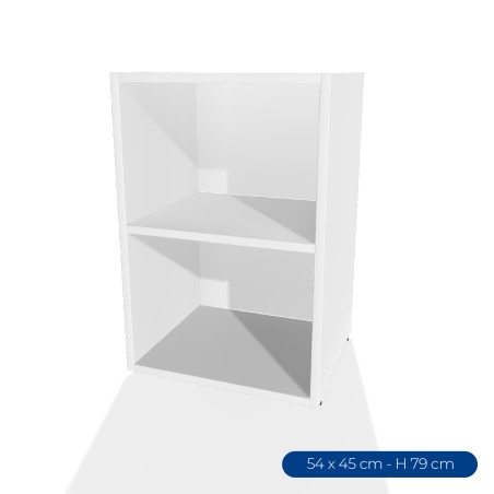 Armadiatura Chiusa Edera Base Rettangolare a 2 Comparti - Dimensioni 53,6 x 45 x 79 cm -...