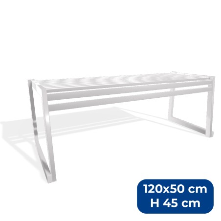 Panca da Esterno Modello Radura Essenza - Dimensioni 120 x 50 x 45 cm - In Metallo e...