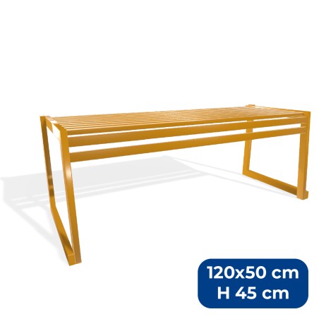 Panca da Esterno Modello Radura Essenza - Dimensioni 120 x 50 x 45 cm - In Metallo e...