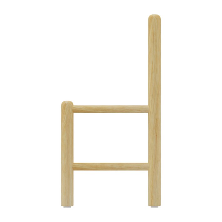 Sedia Bebe Finitura Legno - Altezza Seduta 34,5...