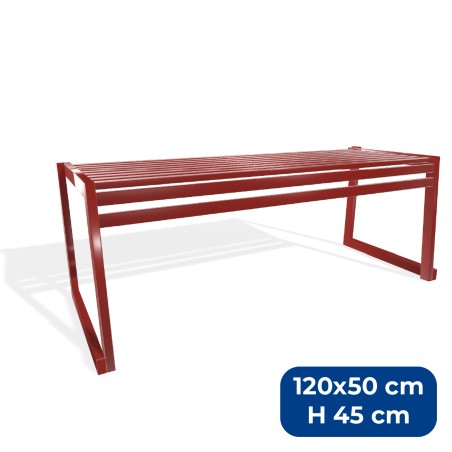 Panca da Esterno Modello Radura Essenza - Dimensioni 120 x 50 x 45 cm - In Metallo e...