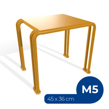 Panca da Esterno Modello Radura Essenza School 015 - Dimensioni 45x36x42 cm - In Metallo e...