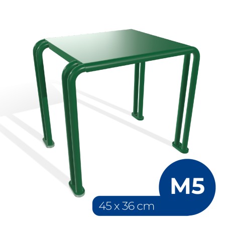 Panca da Esterno Modello Radura Essenza School 015 - Dimensioni 45x36x42 cm - In Metallo e...