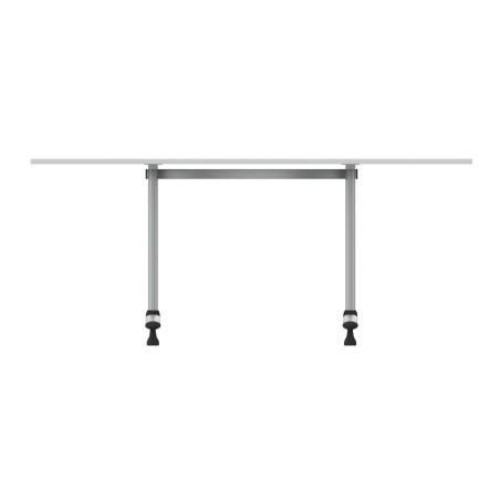 Tavolo Tiglio Fisso Semicerchio in Melaminico con Piedini - Dimensioni 140xR90x70,6 cm -...