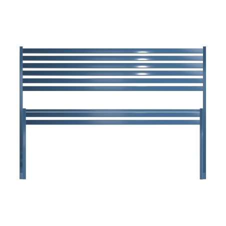 Panca con Schienale da Esterno Modello Radura Essenza - Dimensioni 120x50x45 cm - in Metallo...