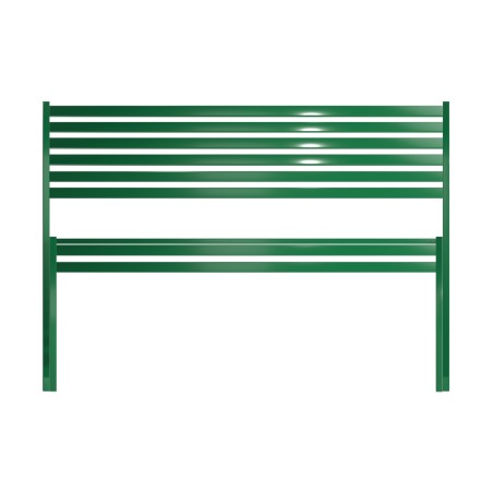 Panca con Schienale da Esterno Modello Radura Essenza - Dimensioni 180x50x45 cm - in Metallo...