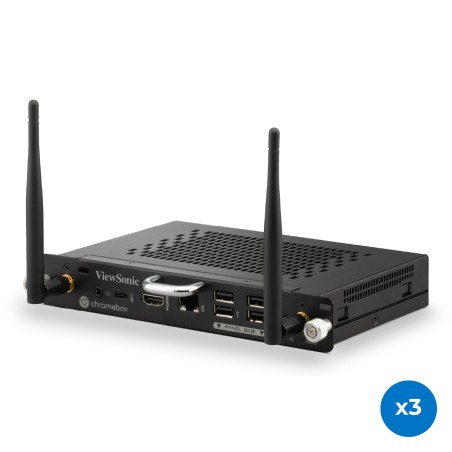 Kit comprensivo di 3 Ops ViewSonic VPC11-C33-G1 - (Celeron - Chrome Os) - con 3 Licenze CEU...