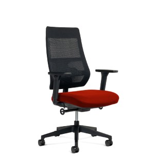 Sedia Operativa Modello 934M - Colore Nero/Rosso