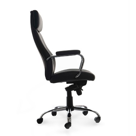 Sedia Direzionale SimilPelle Modello 986V22 - Colore Nero