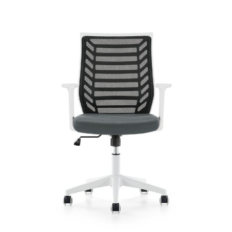 Sedia da Ufficio Modello 907W su Ruote  - Colore Bianco/Grigio