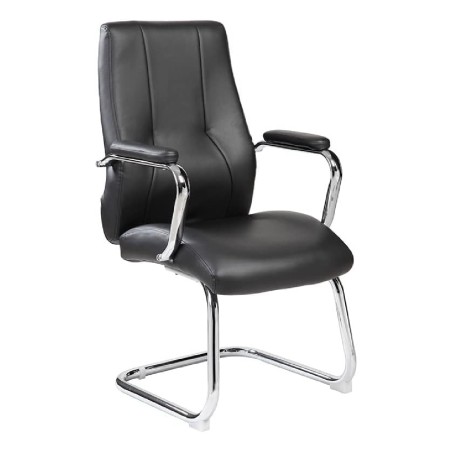 Sedia Cantiliver per Sala Riunioni Modello 986V22 - Colore Nero