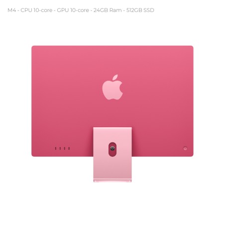 All in One 24" Retina 4.5K - Apple IMac - M4 CPU 10‑core - GPU 10‑core - 24GB Ram - 512GB...
