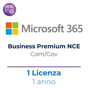 Microsoft 365 Business Premium NCE Com/Gov - 1 Utente -...
