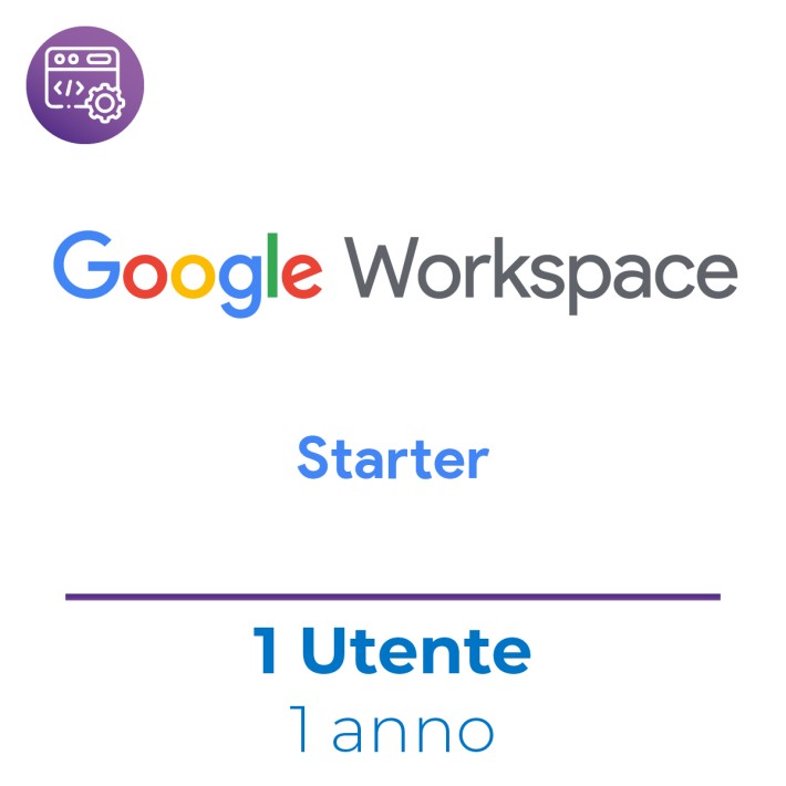 Google Workspace Starter - 1 Utente - Nuova...