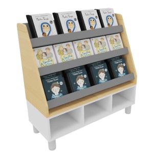Sopralzo Espositore per Libri - In Legno/Plastica -...