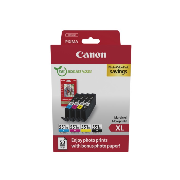 Canon 6443B008 cartuccia d'inchiostro 4 pz...