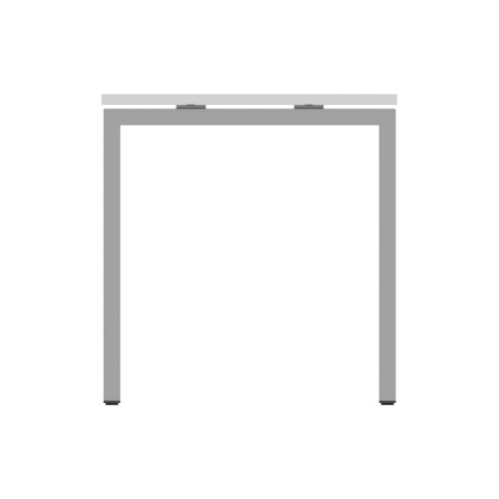 Tavolo Nova U in Melaminico - Dimensioni 140 x 80 x 74 cm - Colore Piano Bianco - Colore...