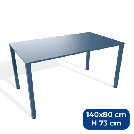 Tavolo da Esterno Modello Radura Essenza - Dimensioni 140 x 80 x 73 cm - In Metallo - Colore...
