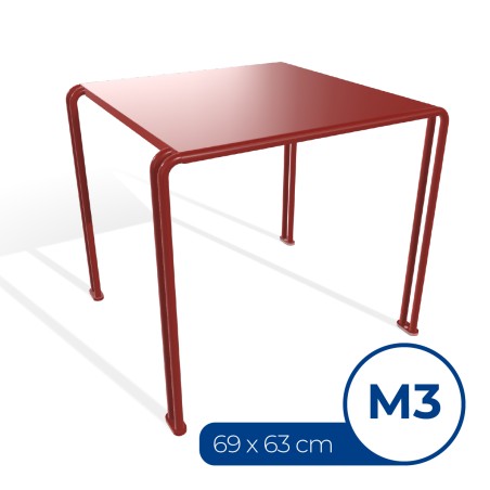 Tavolo da Esterno Modello Radura Essenza School 015 - Dimensioni 69 x 63 x 60 cm - In...