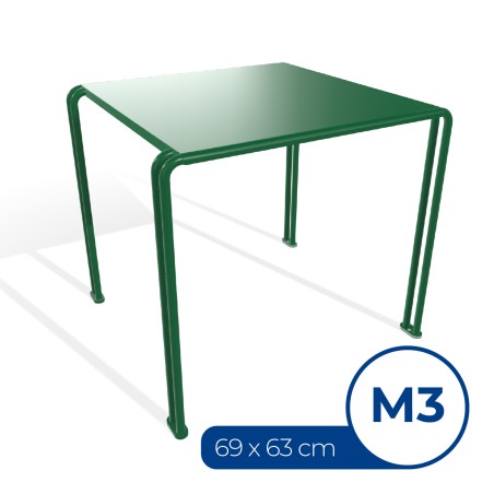 Tavolo da Esterno Modello Radura Essenza School 015 - Dimensioni 69 x 63 x 60 cm - In...
