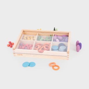 Set di Smistamento Tesori in Legno - Confezione da 108 Pezzi 2