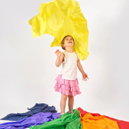 Set Tessuti per Esperienza Sensoriale - Modello Rainbow Habutae