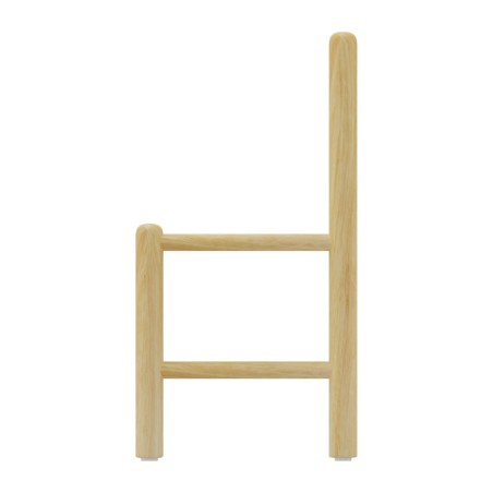 Seggiolina a Pioli in Legno - Dimensioni 34 x 32 x 31/60 cm