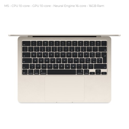 Notebook 13.6" - Apple MacBook Air - M5 CPU 10‑core  GPU 10‑core - Ram 16GB - SSD 1TB -...
