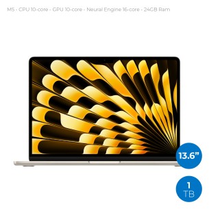 Notebook 13.6" - Apple MacBook Air - M5 CPU 10‑core  GPU...