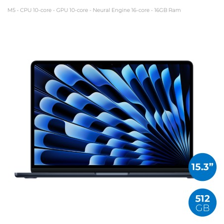 Notebook 15.3" - Apple MacBook Air - M5 CPU 10‑core  GPU 10‑core - Ram 16GB - SSD 512GB -...