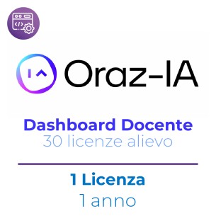 Orazi-IA EDU + Dashboard Docente - 30 Utenze Allievo + 1...