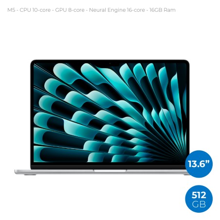 Notebook 13.6" - Apple MacBook Air - M5 CPU 10‑core  GPU 8‑core - Ram 16GB - SSD 512GB -...