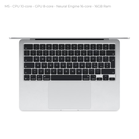 Notebook 13.6" - Apple MacBook Air - M5 CPU 10‑core  GPU 8‑core - Ram 16GB - SSD 512GB -...