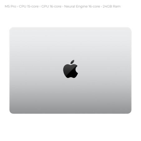 Notebook 14" - Apple MacBook Pro - M5 Pro  CPU 15‑core GPU 16‑core - Ram 24GB - SSD 1TB -...