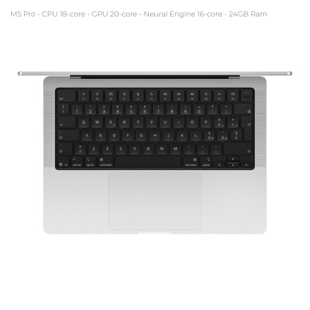 Notebook 14" - Apple MacBook Pro - M5 Pro  CPU 18‑core GPU 20‑core - Ram 24GB - SSD 2TB -...