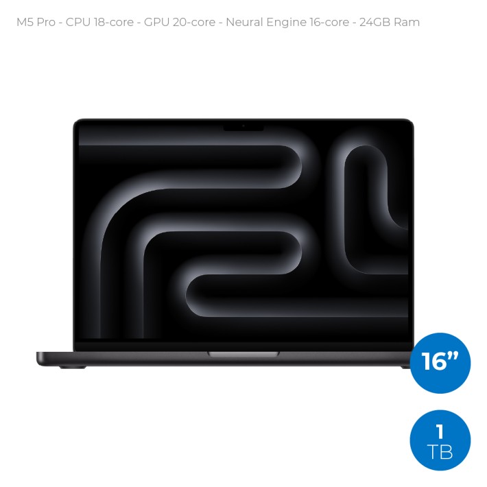 Notebook 16" - Apple MacBook Pro - M5 Pro CPU...