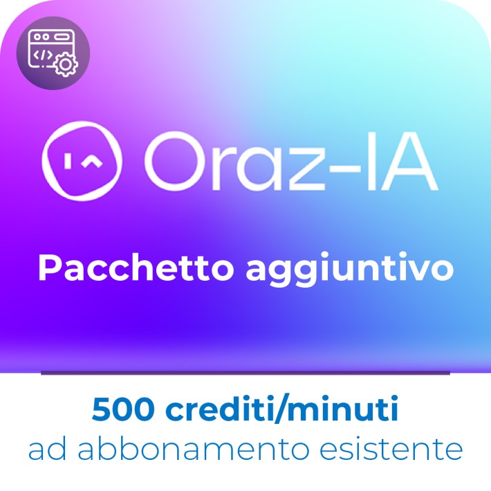Oraz-IA EDU Pacchetto aggiuntivo da 500...