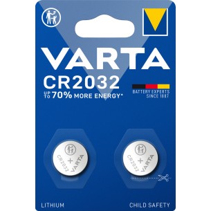 Varta LITHIUM Coin CR2032 (Batteria a bottone, 3V)...
