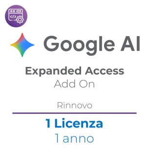 Google AI Expanded Access Add On - 1 Utente - Rinnovo 1 Anno