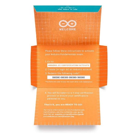 Arduino Certification Fundamentals Bulk 30 Codes for Arduino Starter Kit