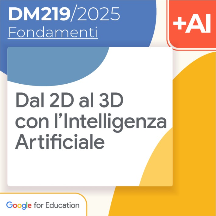 Dal 2D al 3D con l’Intelligenza Artificiale 8h...
