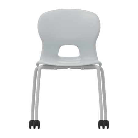 Sedia Gelso 4 Gambe con Ruote - Altezza Seduta 42,5 cm - Colore Scocca Grigio Chiaro -...